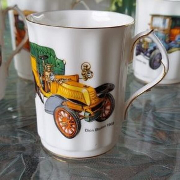 Set of six Fine bone china mugs. - Picture 3 of 12